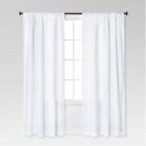 Threshold Light Filtering Farrah Window Curtain Panel White 54x95